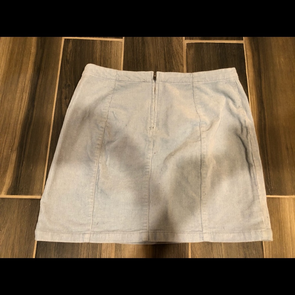 Corduroy mini skirt